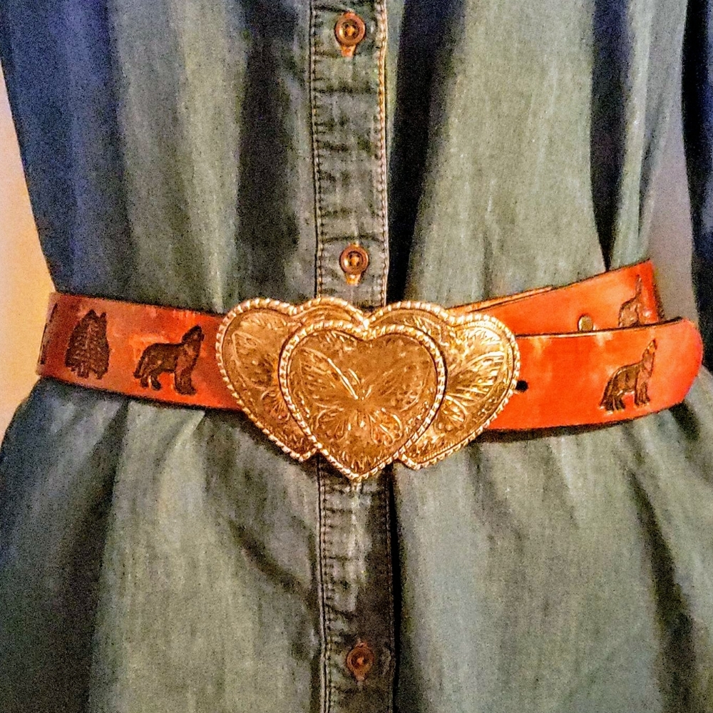 100% Leather Cowgirl Belt